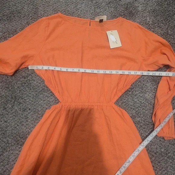 NWT Universal Thread Coral Cut Out Dress L - Picture 9 of 11